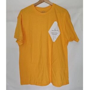 Post Malone Shirt Graphic Tee Twelve Carat Toothache Yellow Butterfly Large New